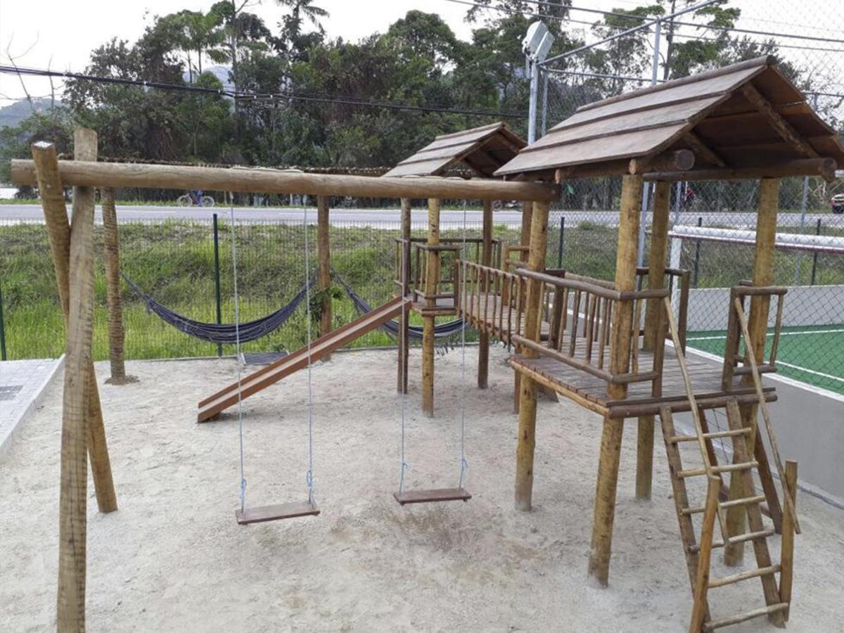 Apartamento Ubatuba Próxima a Praia Grande com Wifi Exterior foto